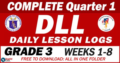 deped click|DAILY LESSON LOGS (Quarter 1 Compilation) .